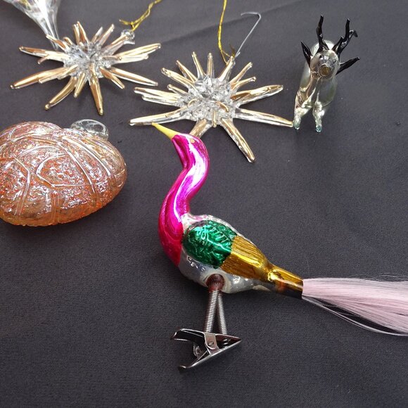 Vintage Glass Christmas Ornaments 8 - Picture 3 of 8